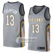 Camiseta Cavaliers Tristan Thompson Ciudad 2018 Gris