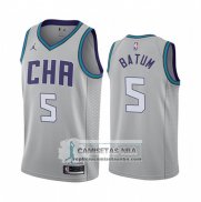 Camiseta Charlotte Hornets Nicolas Batum Ciudad Edition Gris