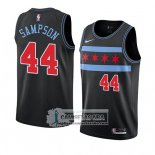 Camiseta Chicago Bulls Brandon Sampson Ciudad 2018-19 Negro