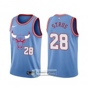 Camiseta Chicago Bulls Max Strus Ciudad Azul
