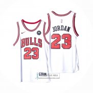 Camiseta Chicago Bulls Michael Jordan NO 23 Association 2022-23 Blanco