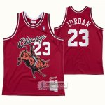 Camiseta Chicago Bulls Michael Jordan NO 23 Juic Wrld X BR Rojo