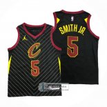 Camiseta Cleveland Cavaliers Dennis Smith Jr. NO 5 Statement 2020-21 Negro