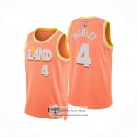 Camiseta Cleveland Cavaliers Evan Mobley NO 4 Ciudad 2025-26 Naranja