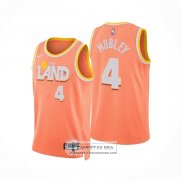 Camiseta Cleveland Cavaliers Evan Mobley NO 4 Ciudad 2025-26 Naranja