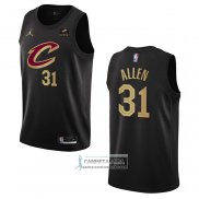 Camiseta Cleveland Cavaliers Jarrett Allen NO 31 Statement 2022-23 Negro