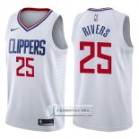 Camiseta Clippers Austin Rivers Association 2017-18 Blanco