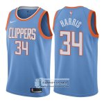 Camiseta Clippers Tobias Harris Ciudad 2017-18 Azul
