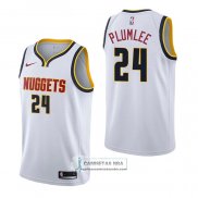 Camiseta Denver Nuggets Mason Plumlee Association Blanco