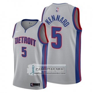 Camiseta Detroit Pistons Luke Kennard Statement Gris