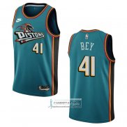 Camiseta Detroit Pistons Saddiq Bey NO 41 Classic 2022-23 Verde