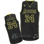Camiseta Electricidad Moda Lakers Bryant Negro