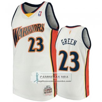 Camiseta Golden State Warriors Draymond Green 2009-10 Hardwood Classics Blanco