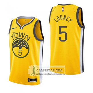 Camiseta Golden State Warriors Kevon Loone Earned 2018-19 Amaril