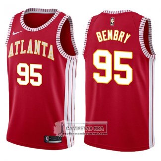 Camiseta Hawks Deandre' Bembry Classic 2017-18 Rojo