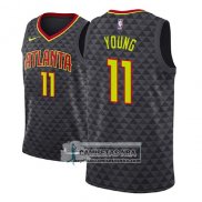 Camiseta Hawks Trae Young Icon 2018 Negro