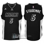 Camiseta Heats Stoudemire Negro Blanco