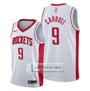 Camiseta Houston Rockets Demarre Carroll Association 2019-20 Blanco