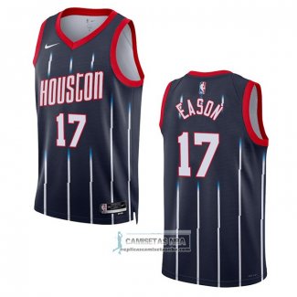 Camiseta Houston Rockets Tari Eason NO 17 Ciudad 2022-23 Negro