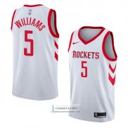 Camiseta Houston Rockets Troy Williams Association 2018 Blanco