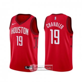 Camiseta Houston Rockets Tyson Chandler Earned Rojo