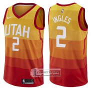 Camiseta Jazz Joe Ingles Ciudad 2017-18 Oro