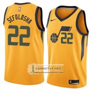 Camiseta Jazz Thabo Sefolosha Statement 2018 Amarillo