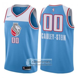 Camiseta Kings Willie Cauley Stein Ciudad 2017-18 Azul