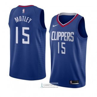 Camiseta Los Angeles Clippers Johnathan Motley Icon 2018 Azul