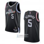Camiseta Los Angeles Clippers Luke Kennard NO 5 Ciudad 2022-23 Negro
