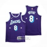 Camiseta Los Angeles Lakers Kobe Bryant NO 8 Ciudad Edition 2021-22 Violeta