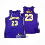 Camiseta Los Angeles Lakers LeBron James NO 23 Statement 2025-26 Violeta