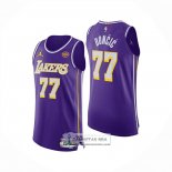 Camiseta Los Angeles Lakers Luka Doncic NO 77 Statement Authentic 2025-26 Violeta