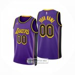 Camiseta Los Angeles Lakers Personalizada Statement 2024-25 Violeta