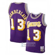 Camiseta Los Angeles Lakers Wilt Chamberlain Mitchell & Ness 1971-72 Violeta