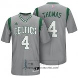 Camiseta Manga Corta Celtics Thomas Gris