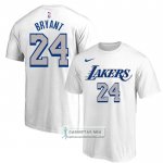 Camiseta Manga Corta Los Angeles Lakers Kobe Bryant Blanco