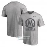 Camiseta Manga Corta Los Angeles Lakers Mamba Sports Academy Gris