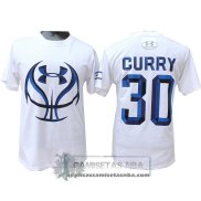 Camiseta Manga Corta Under Curry Blanco