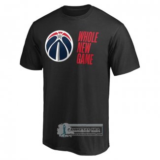 Camiseta Manga Corta Washington Wizards Whole New Game Negro