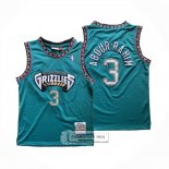 Camiseta Memphis Grizzlies Shareef Abdur-Rahim NO 3 Mitchell & Ness 1996-97 Verde