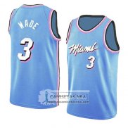 Camiseta Miami Heat Dwyane Wade Earned 2018-19 Azul