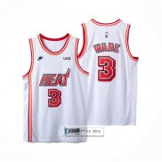 Camiseta Miami Heat Dwyane Wade NO 3 Classic 2022-23 Blanco