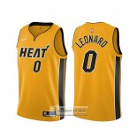 Camiseta Miami Heat Meyers Leonard Earned 2020-21 Oro