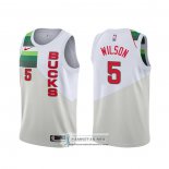 Camiseta Milwaukee Bucks D.j. Wilson Earned Blanco