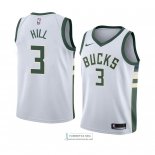 Camiseta Milwaukee Bucks George Hill Association 2018 Blanco