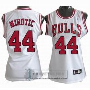 Camiseta Mujer Bulls Mirotic Blanco