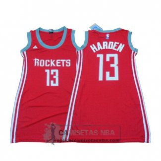 Camiseta Mujer Rockets Harden Rojo