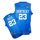 Camiseta NCAA Kentucky Wildcat Anthony Davis Azul
