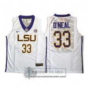 Camiseta NCAA LSU Tigers O'Neal Blanco